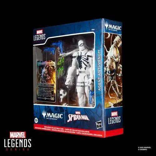 Spider-Man Marvel Legends Series Magic: The Gathering Agent Anti-Venom 6-Inch Action Figure and Card - ToyShnip