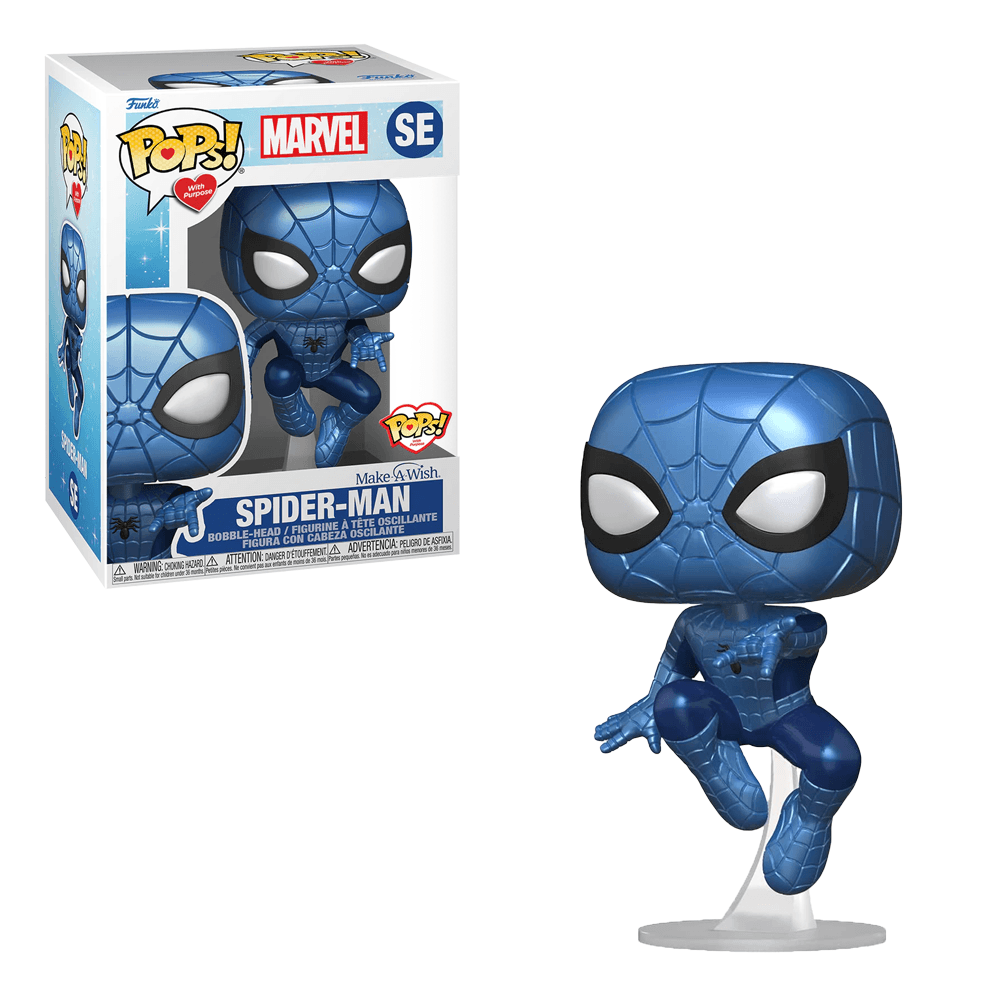 Spider-Man POP Vinyl | Metallic 3.75in Box | Toylandeu™