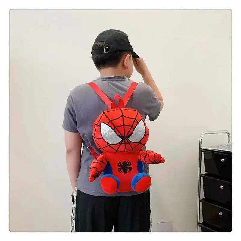 Spider Man Plush Backpack For Kids Travel Friendly Bag - ToylandEU