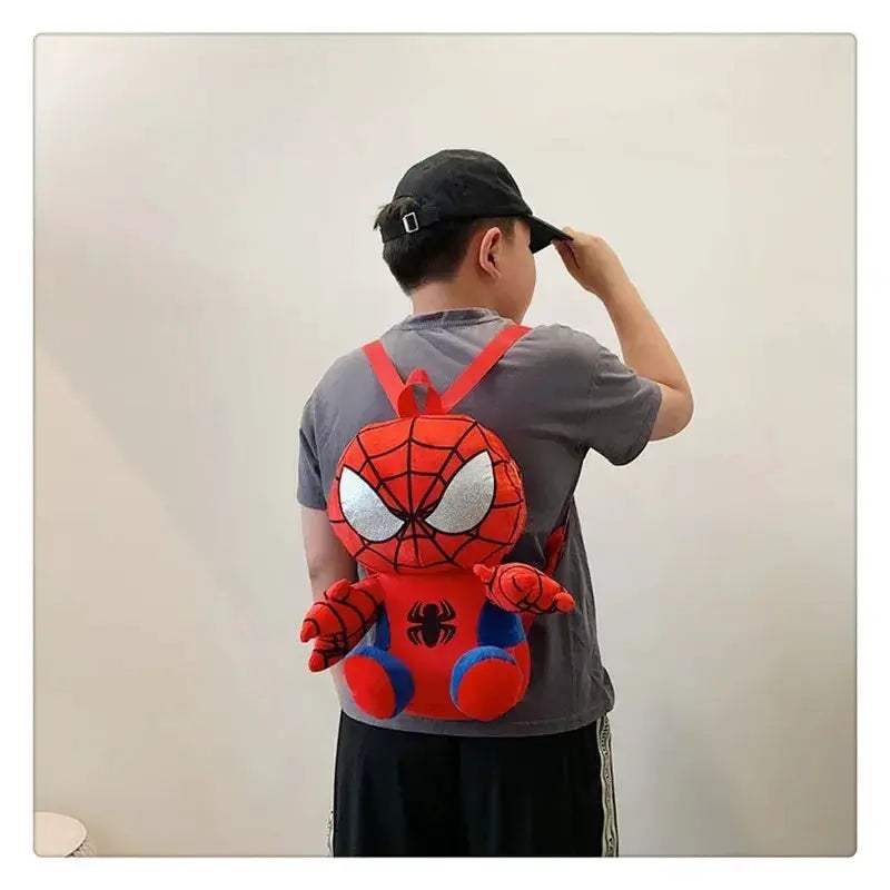 Spider Man Plush Backpack For Kids Travel Friendly Bag - ToylandEU
