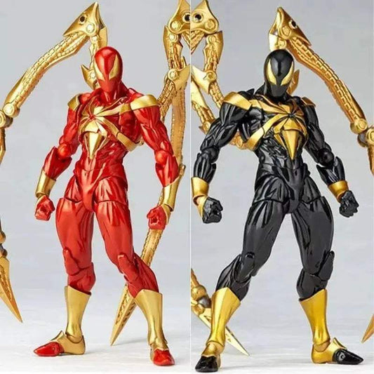  Iron Spider Kaiyodo Anime Figure Revoltech Spider-Man Action Figure PVC Statue Assembly Model Kit Collectible Toy Gift for Kids -  ToylandEU™