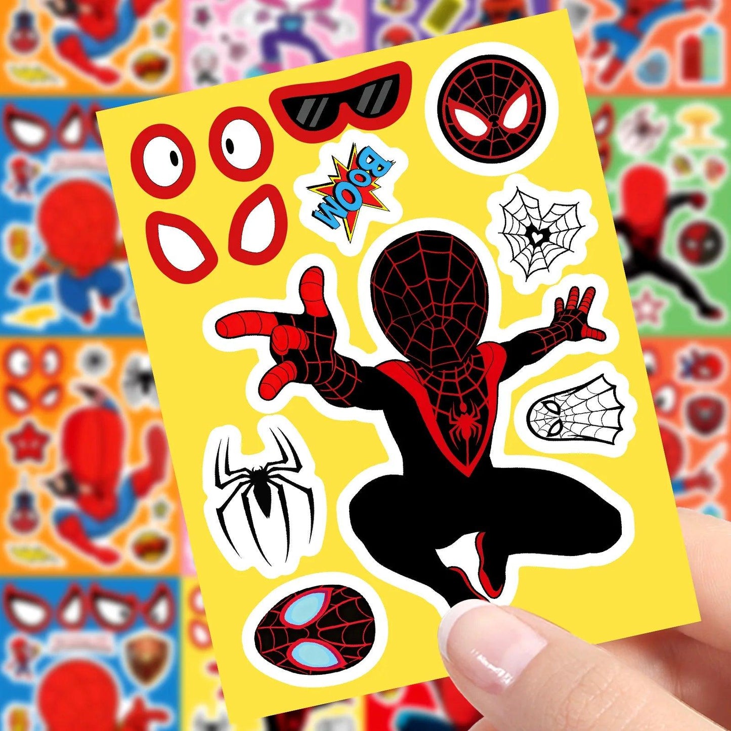 Spider-Man Waterproof Sticker Set | 8 Sheets 5cm | Toylandeu™