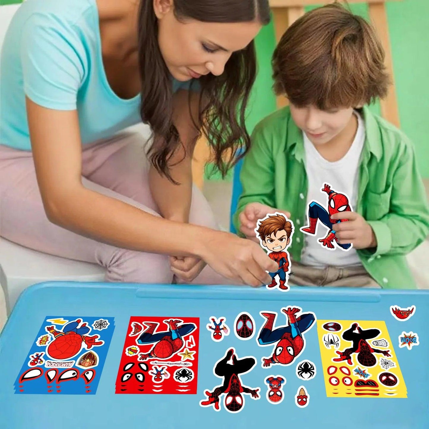 Spider-Man Waterproof Sticker Set | 8 Sheets 5cm | Toylandeu™