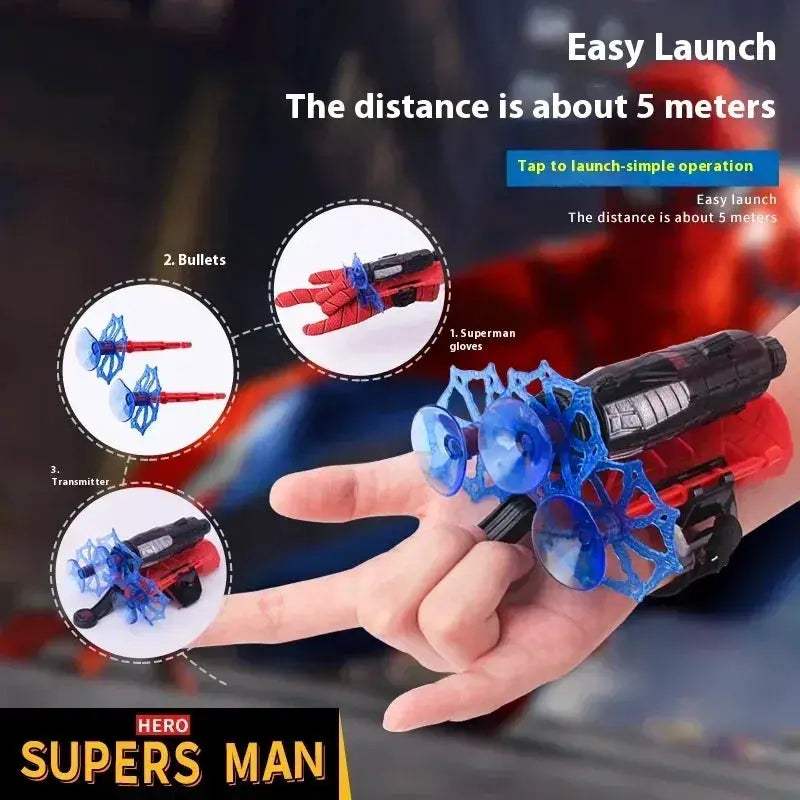 Spider Man Web Shooters Toy Wrist Launcher for Cosplay - ToylandEU