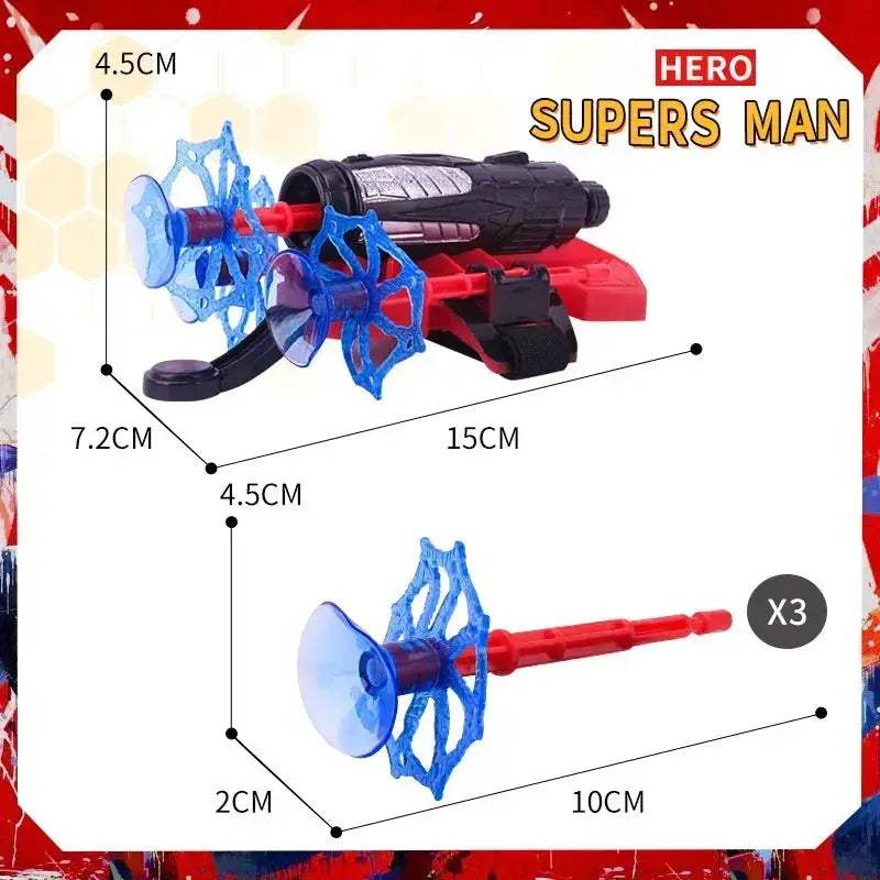 Spider Man Web Shooters Toy Wrist Launcher for Cosplay - ToylandEU