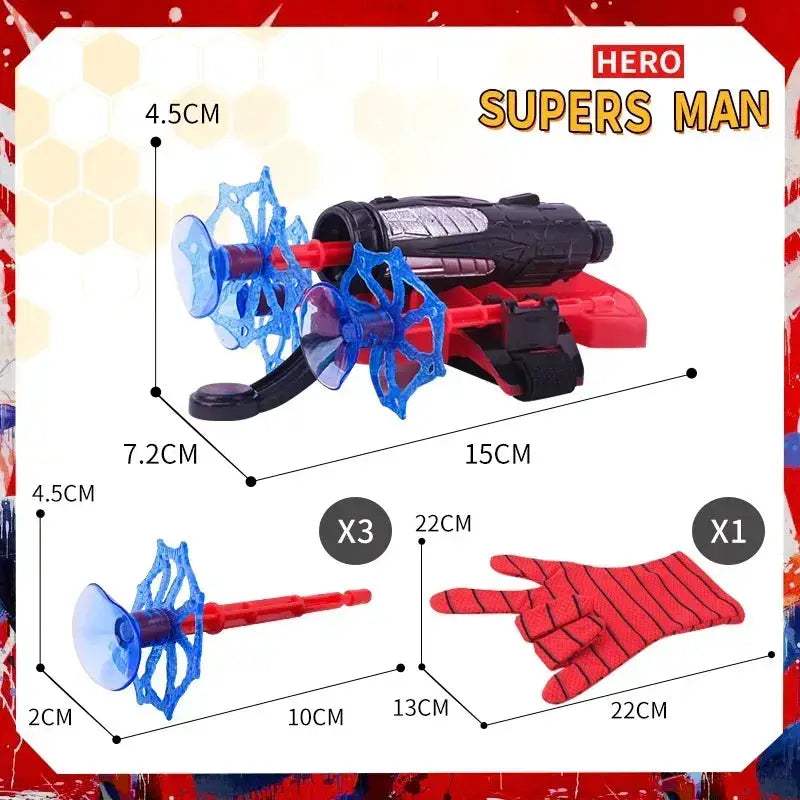 Spider Man Web Shooters Toy Wrist Launcher for Cosplay - ToylandEU