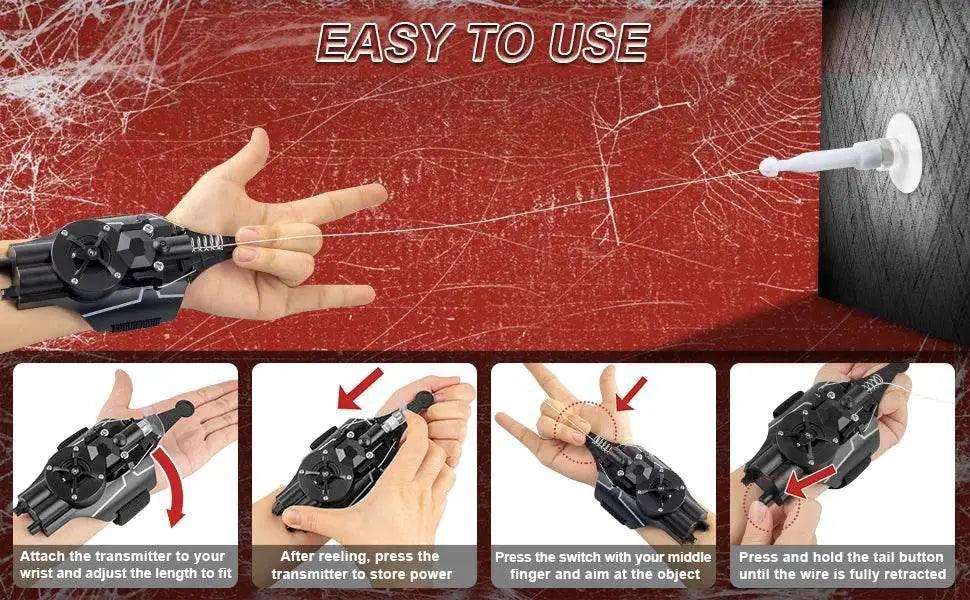  Spider Man Web Spider Silk Launcher Wrist Launcher For Kids -  ToylandEU™