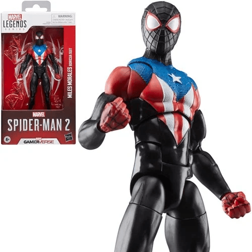 Spider-Man Marvel Legends Series GameVerse Miles Morales Boricua Suit Action Figure | 6 Inch Scale | GameVerse Series | Marvel Collectors