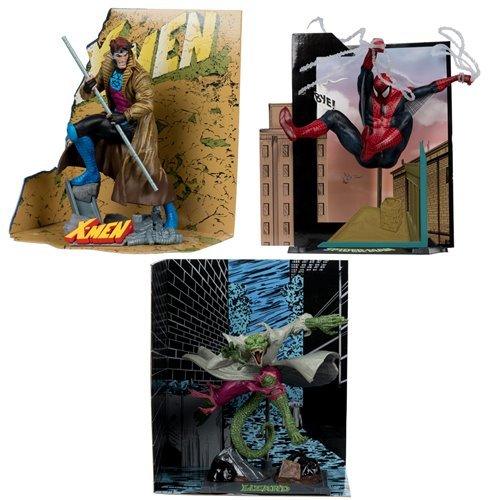 SpiderMan 1 To 10 Scale Posed Figure Backdrop Art Card