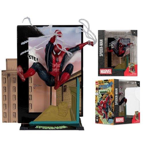 SpiderMan 1 To 10 Scale Posed Figure Backdrop Art Card