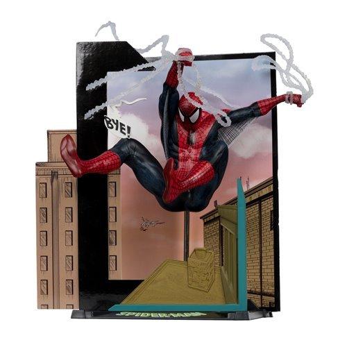 SpiderMan 1 To 10 Scale Posed Figure Backdrop Art Card