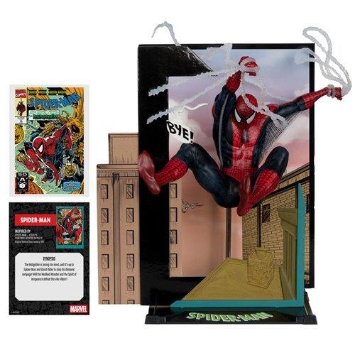 SpiderMan 1 To 10 Scale Posed Figure Backdrop Art Card