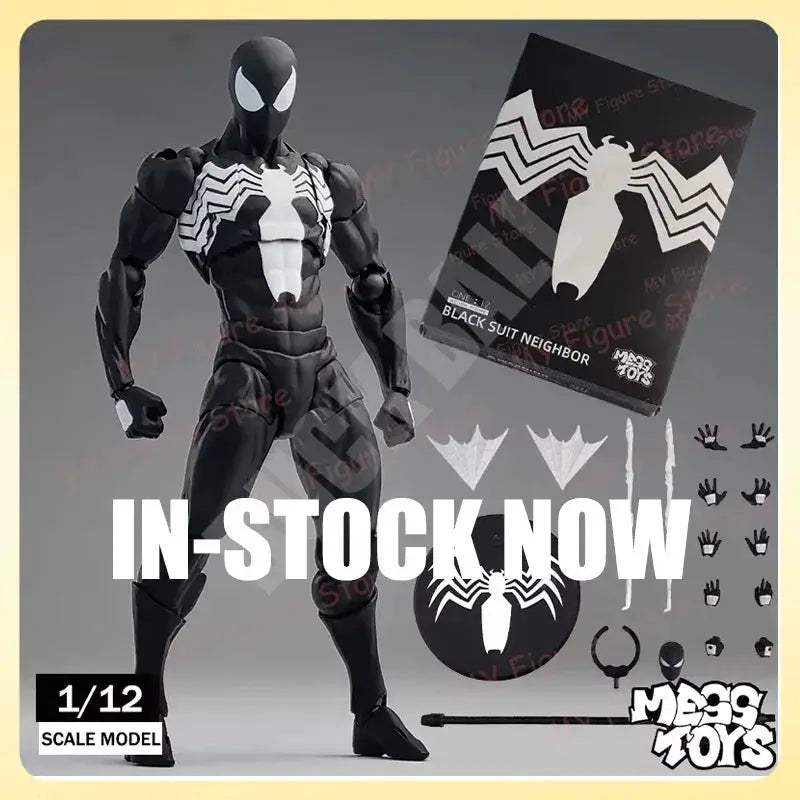 Spiderman Black Suit Symbiote Action Figure Collectible - ToylandEU