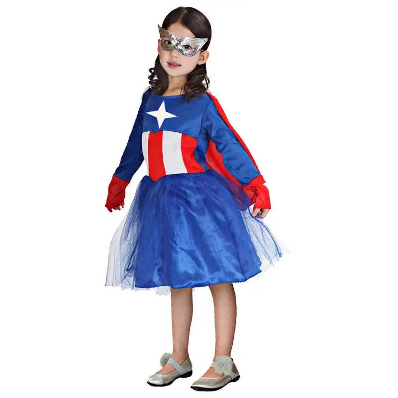 Spiderman Captain America Kids Cosplay Costume Set - ToylandEU