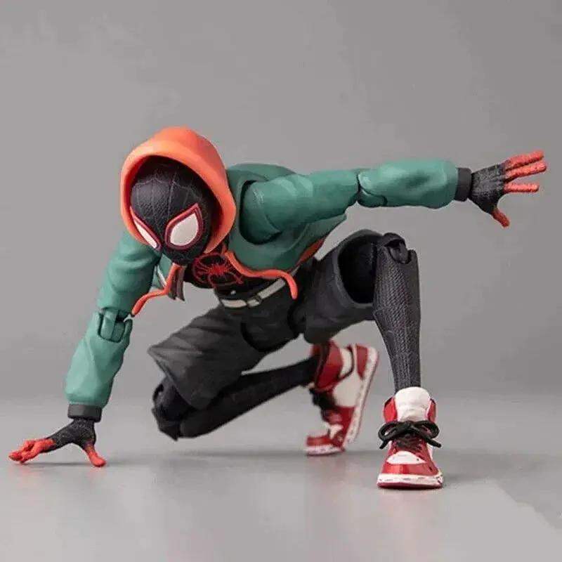 Spiderman Miles Morales Figure, Marvel Spider-Man Spider Verse Figurine 5 in - ToylandEU