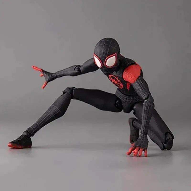 Spiderman Miles Morales Figure, Marvel Spider-Man Spider Verse Figurine 5 in - ToylandEU
