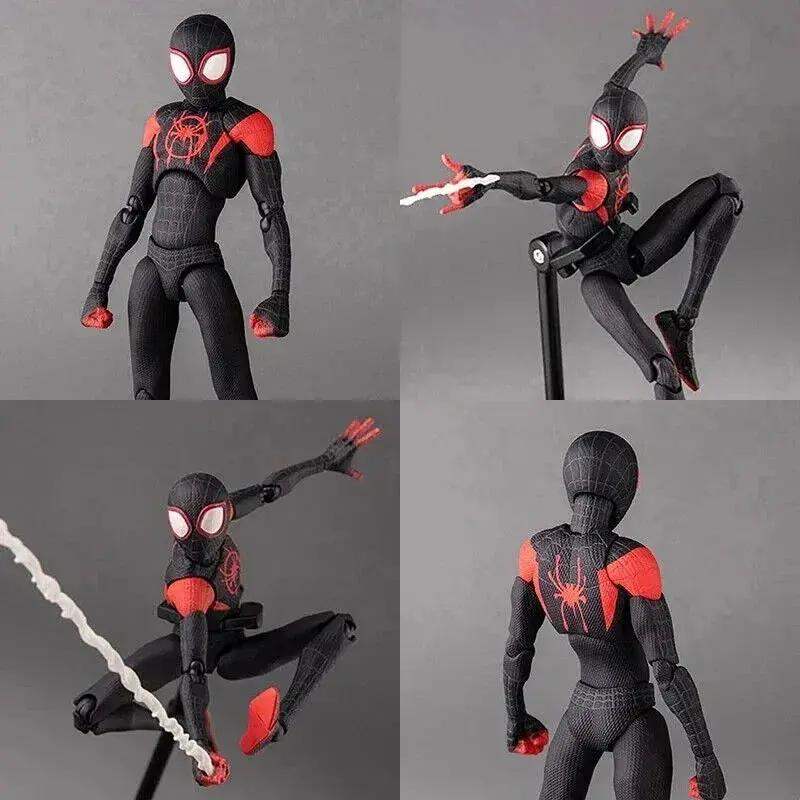 Spiderman Miles Morales Figure, Marvel Spider-Man Spider Verse Figurine 5 in - ToylandEU