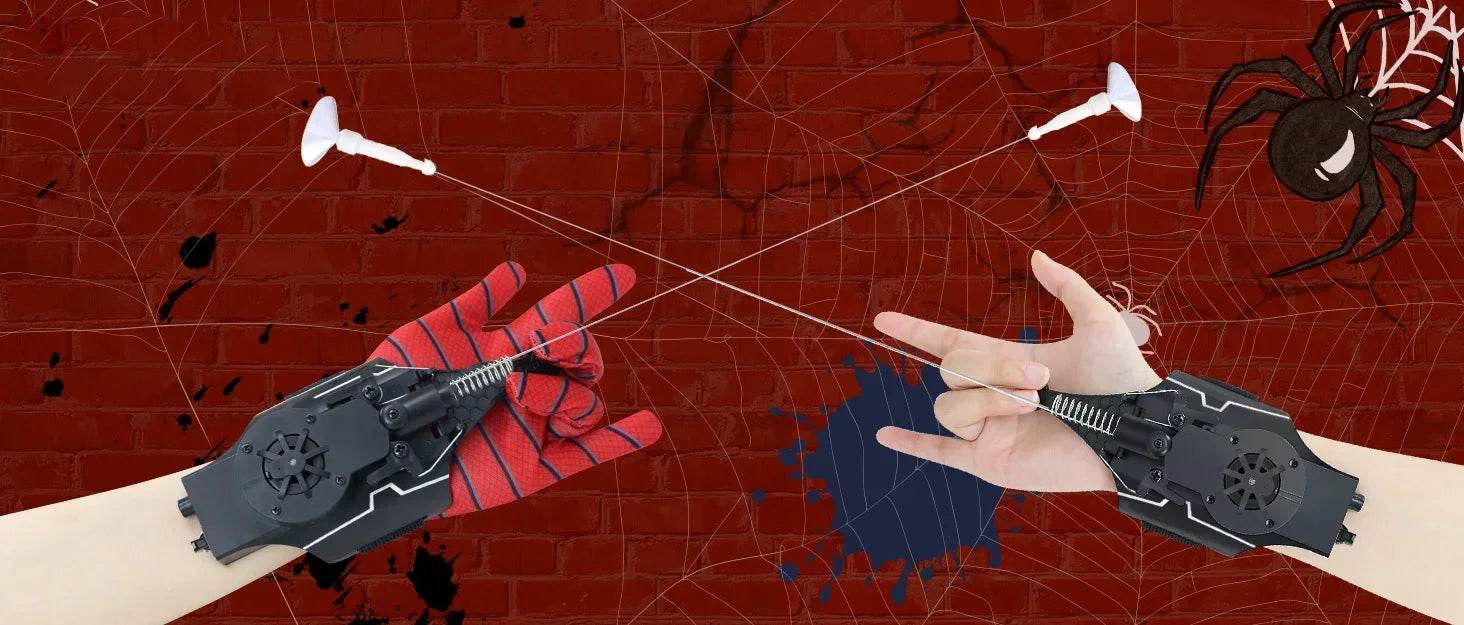 Spiderman Spinneret Launcher Spider Silk Gloves Cosplay Toy - ToylandEU