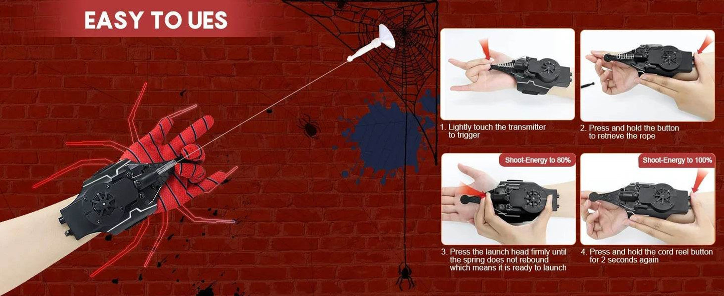 Spiderman Spinneret Launcher Spider Silk Gloves Cosplay Toy - ToylandEU