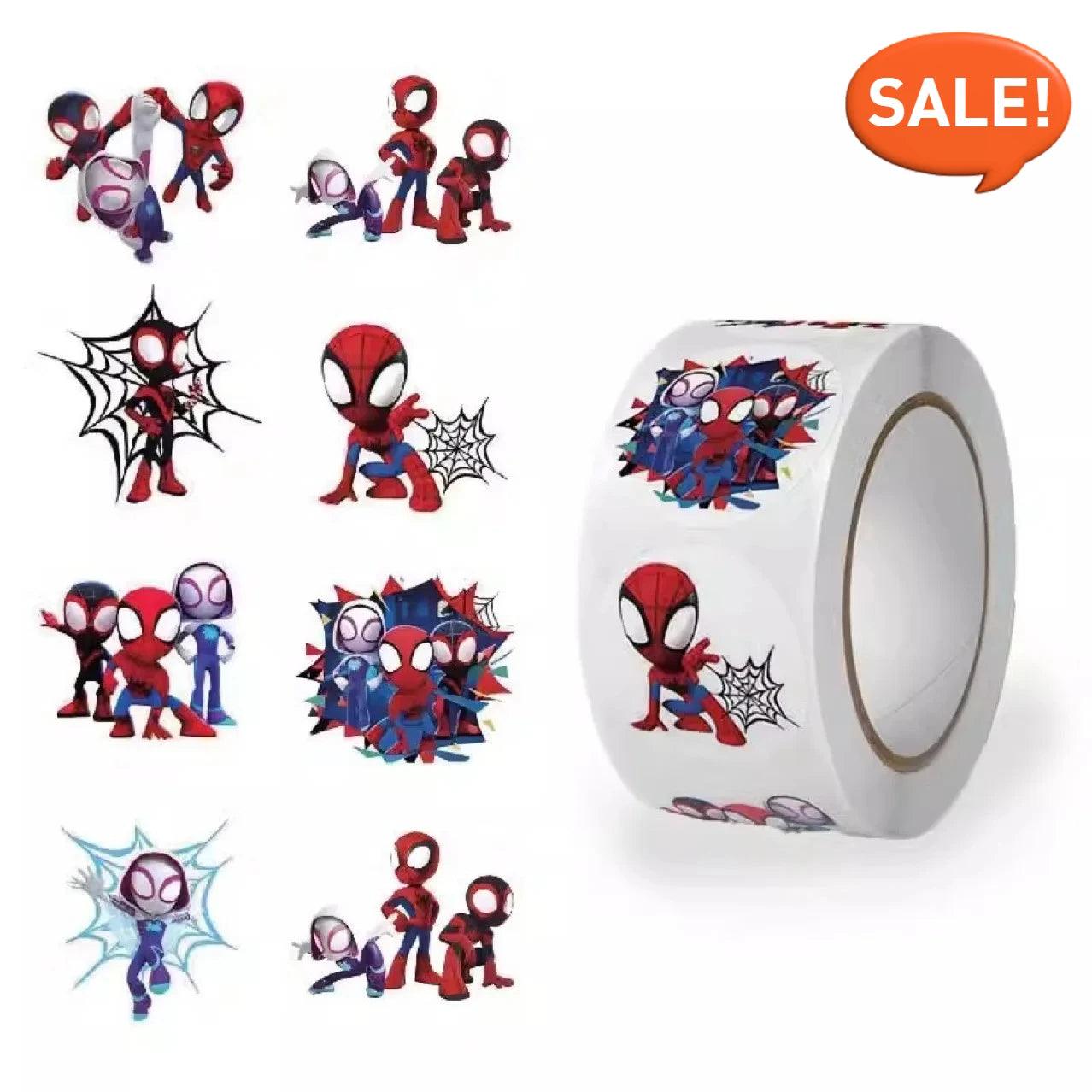 Spiderman Stickers 500 Count Anime Marvel Set Toylandeu