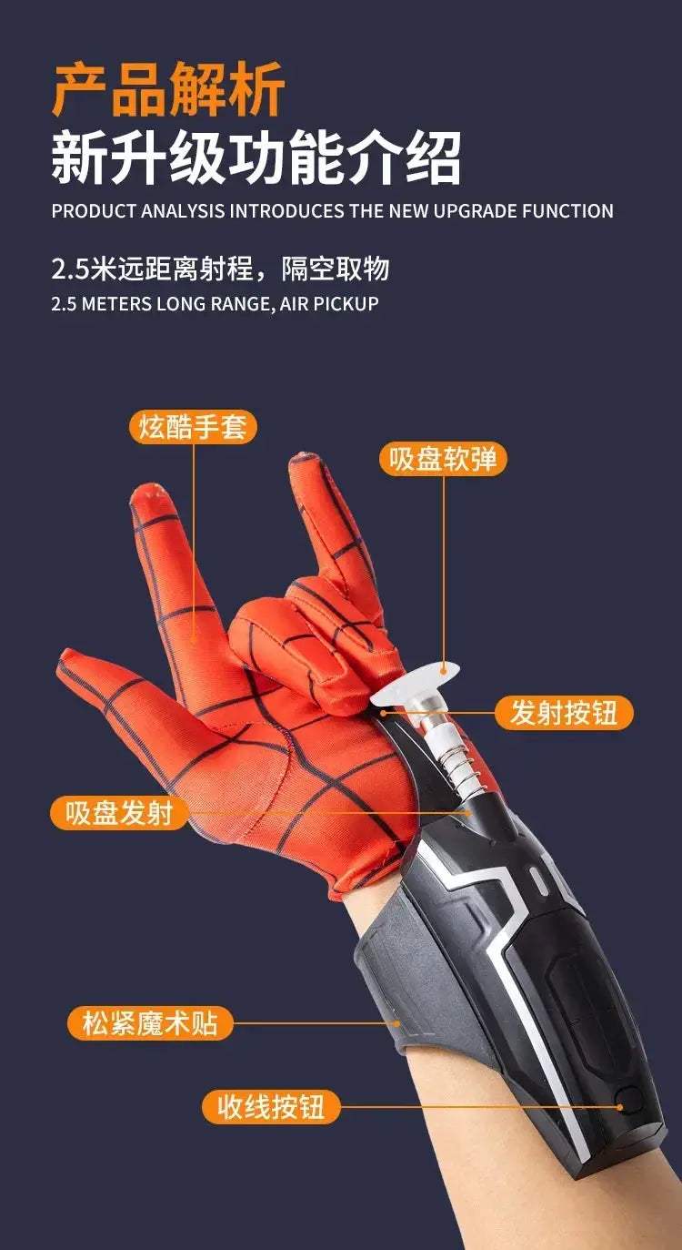 Spiderman Web Shooters Wrist Launcher Toy For Kids - ToylandEU