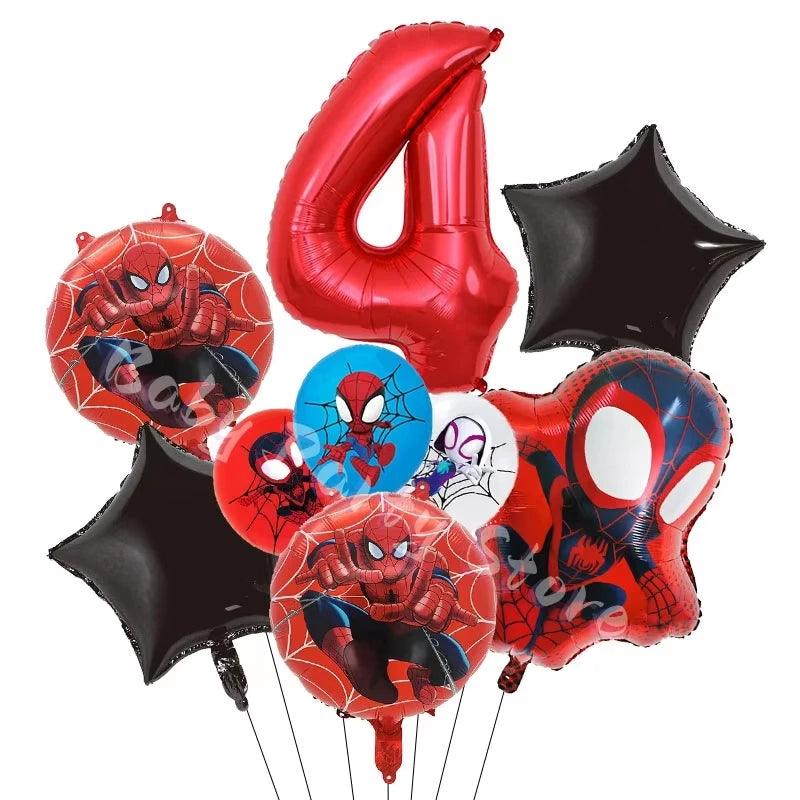 Spidey Tableware Kit | Plates Cups Balloons| Toylandeu™