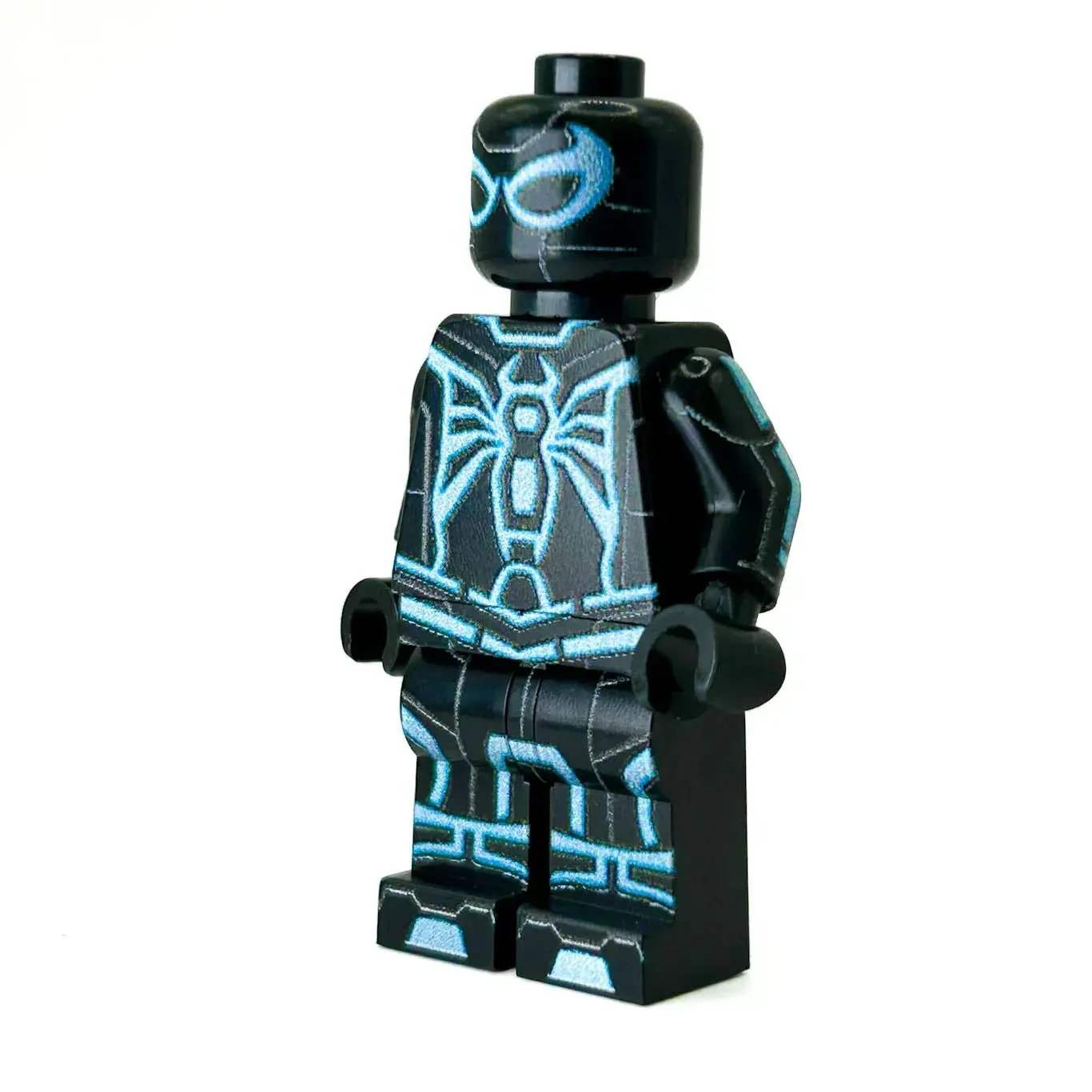 Spidey (Tron-Blue Variant) Custom Minifig made using LEGO parts - B3 Customs - ToylandEU
