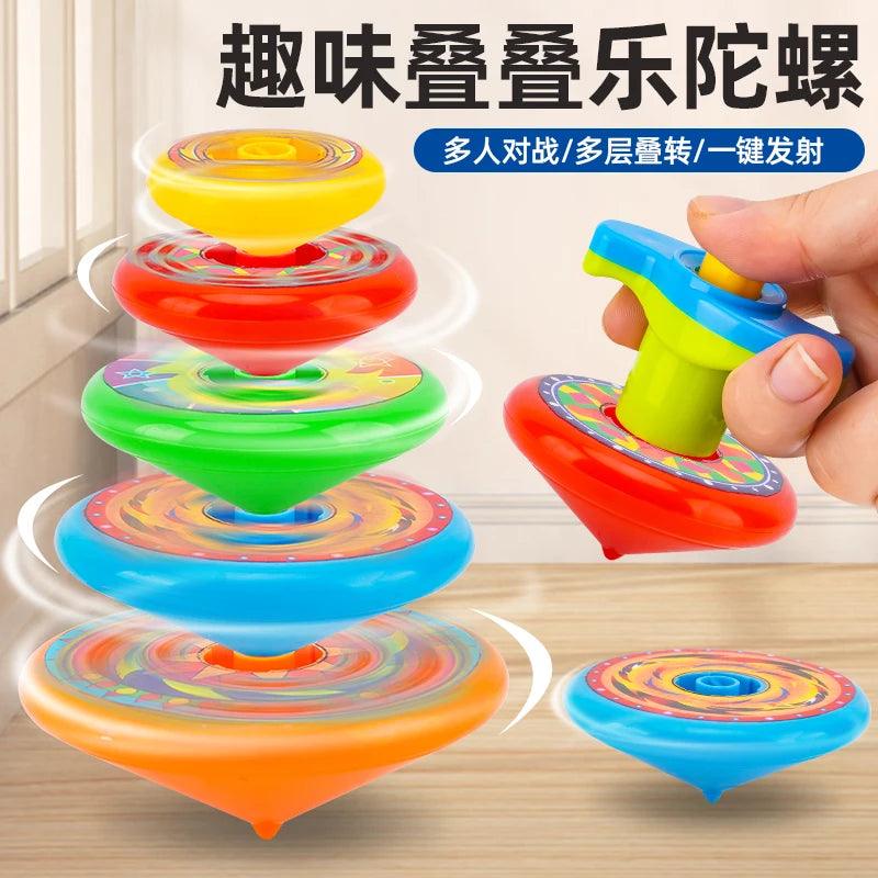  Spinning Top Toy Five Layer Stacking Toylandeu 