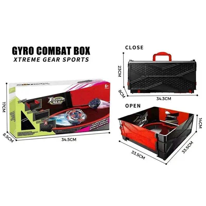 Spinning Tops Gyro Combat Set With Six Beys And Launchers - ToylandEU