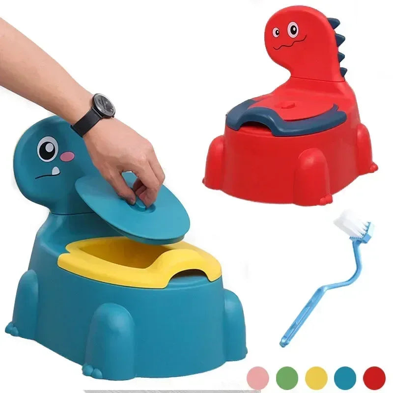 Splash Proof Cartoon Dinosaur Baby Potty Seat For Training - ToylandEU