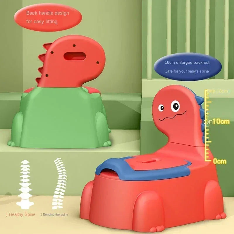 Splash Proof Cartoon Dinosaur Baby Potty Seat For Training - ToylandEU
