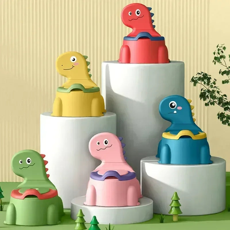 Splash Proof Cartoon Dinosaur Baby Potty Seat For Training - ToylandEU