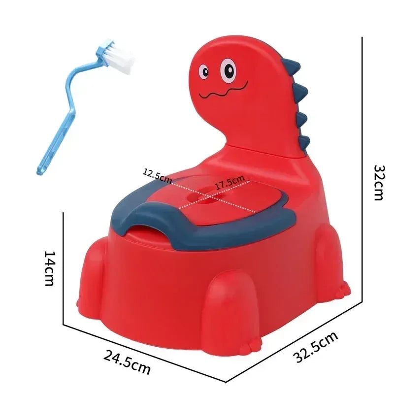 Splash Proof Cartoon Dinosaur Baby Potty Seat For Training - ToylandEU