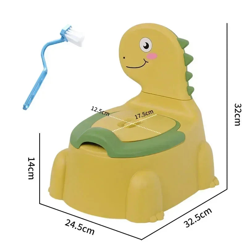 Splash Proof Cartoon Dinosaur Baby Potty Seat For Training - ToylandEU