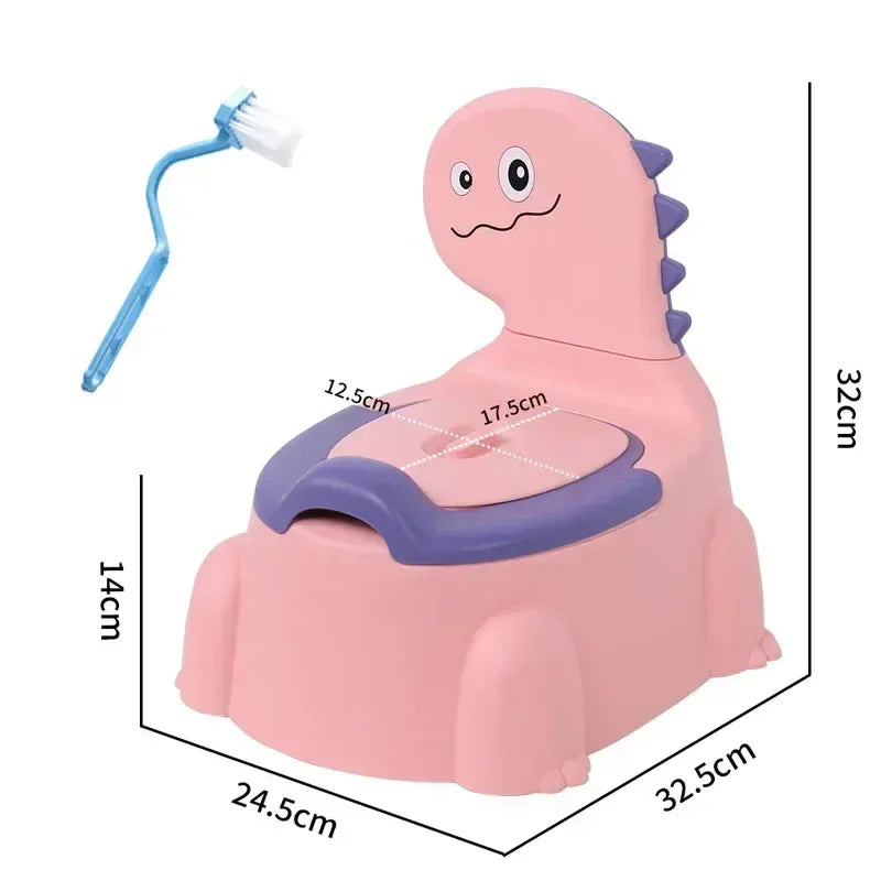 Splash Proof Cartoon Dinosaur Baby Potty Seat For Training - ToylandEU