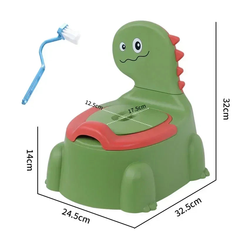 Splash Proof Cartoon Dinosaur Baby Potty Seat For Training - ToylandEU