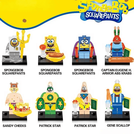  SpongeBob LEGO Minifigures Set Of 8 Collectible Display -  ToylandEU™