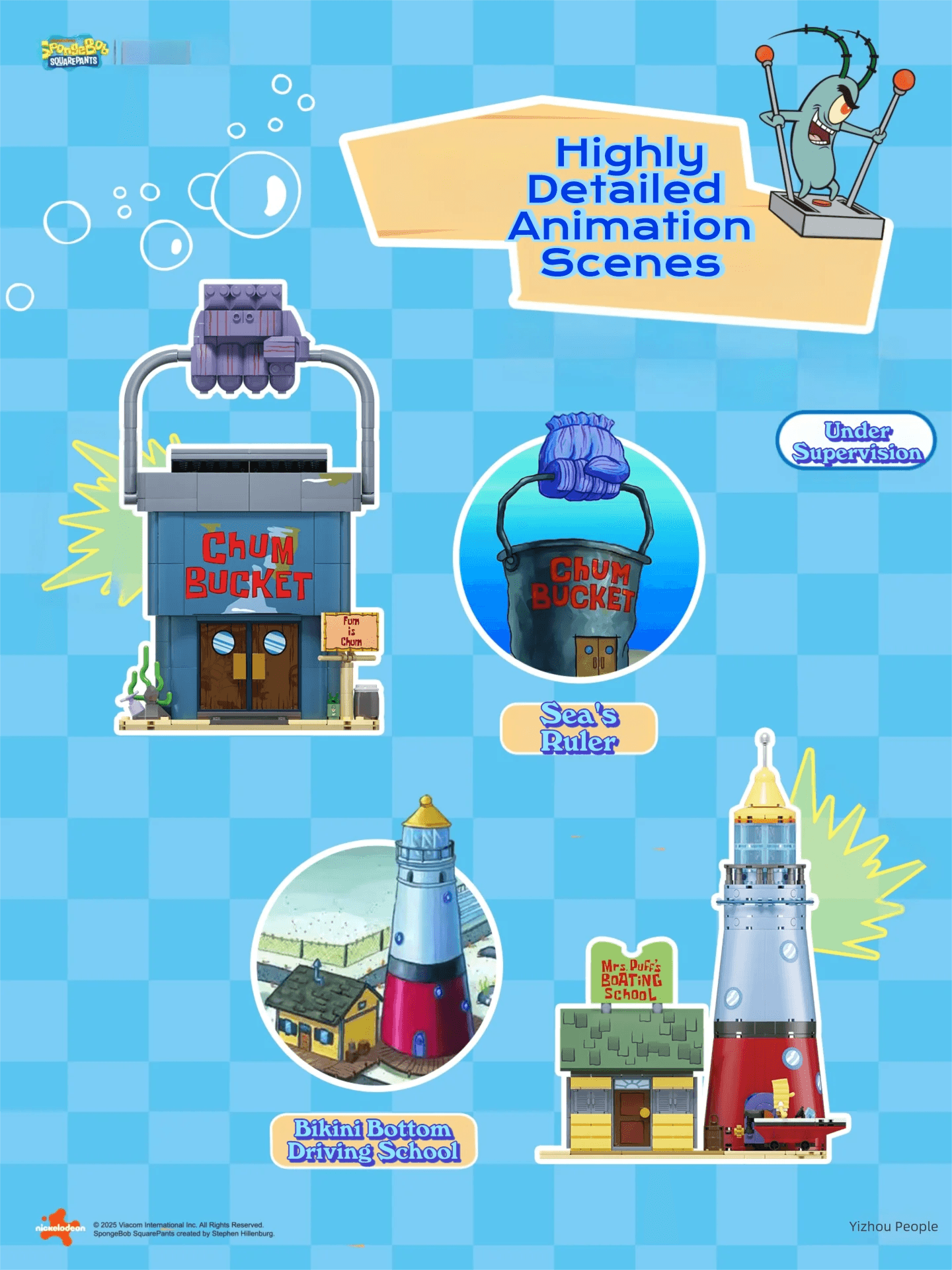  SpongeBob Building Blocks | Model Kit | Toylandeu™ 