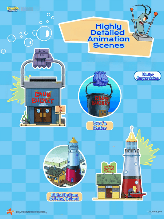  SpongeBob Building Blocks | Model Kit | Toylandeu™ 