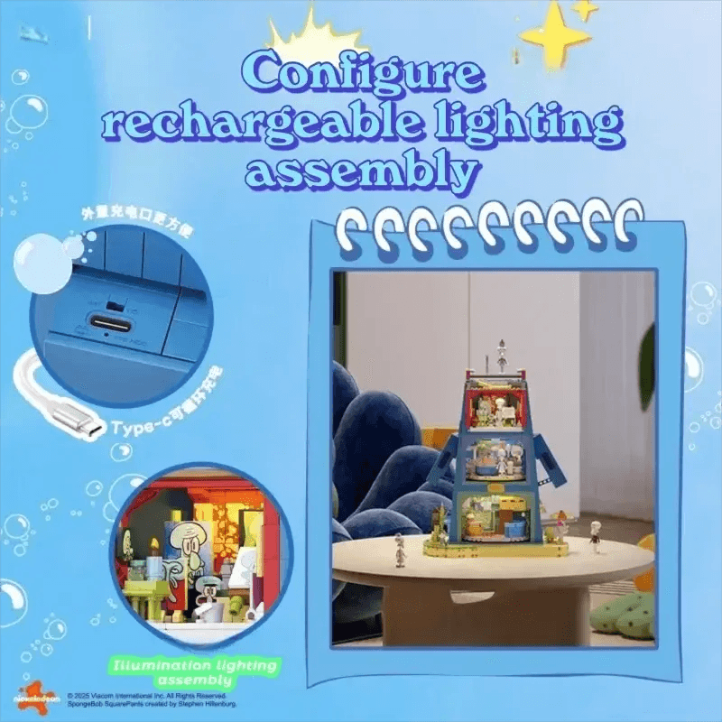  SpongeBob Building Blocks Set Lego Compatible Light Up -  ToylandEU™