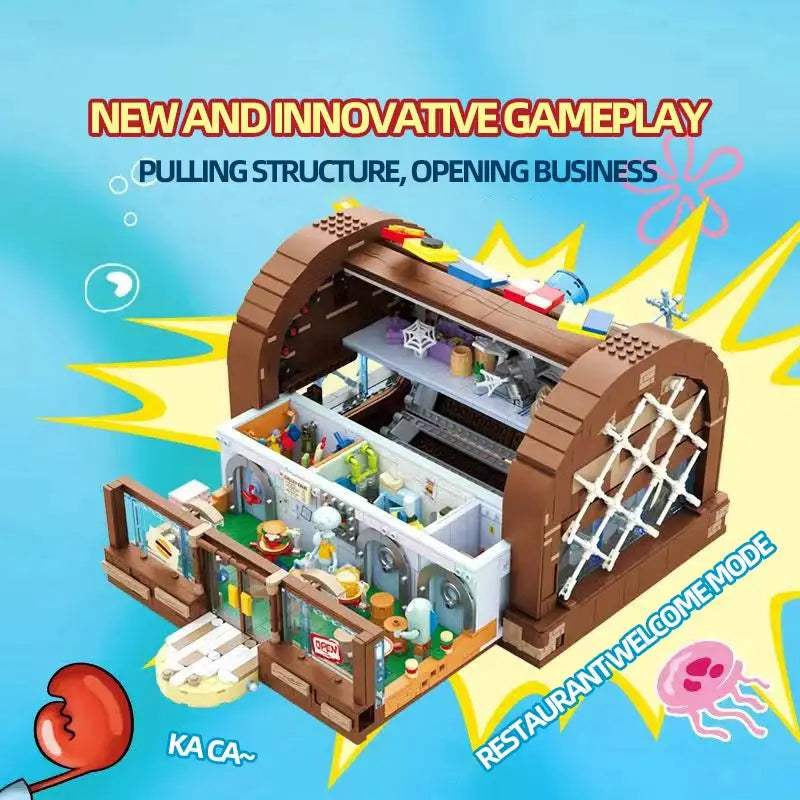  SpongeBob Krusty Krab Building Blocks Set For Display -  ToylandEU™