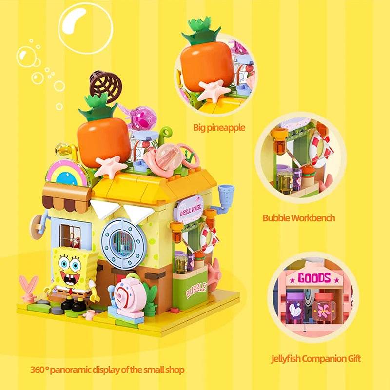 SpongeBob SquarePants Building Blocks Cartoon Street View Store - ToylandEU