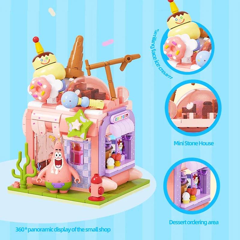 SpongeBob SquarePants Building Blocks Cartoon Street View Store - ToylandEU