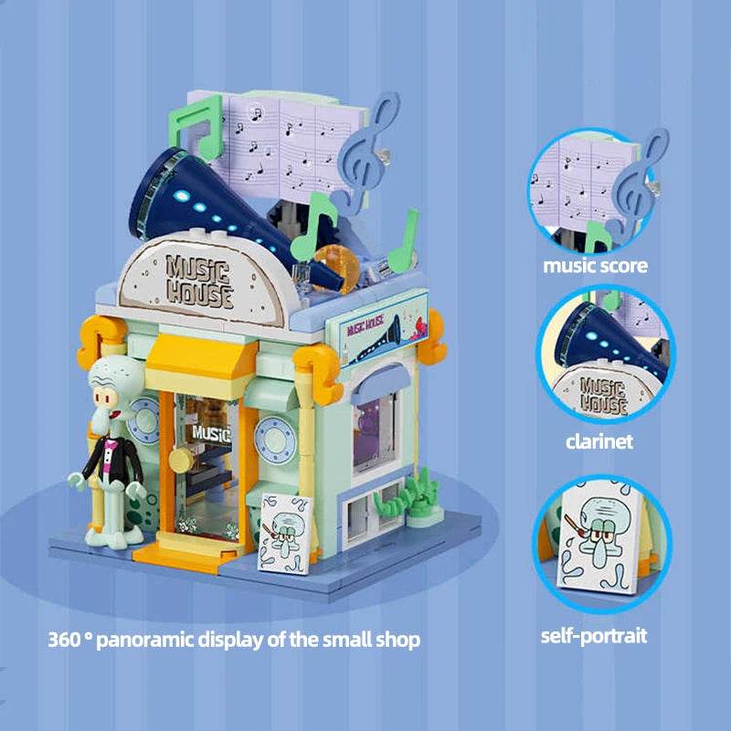 SpongeBob SquarePants Building Blocks Cartoon Street View Store - ToylandEU