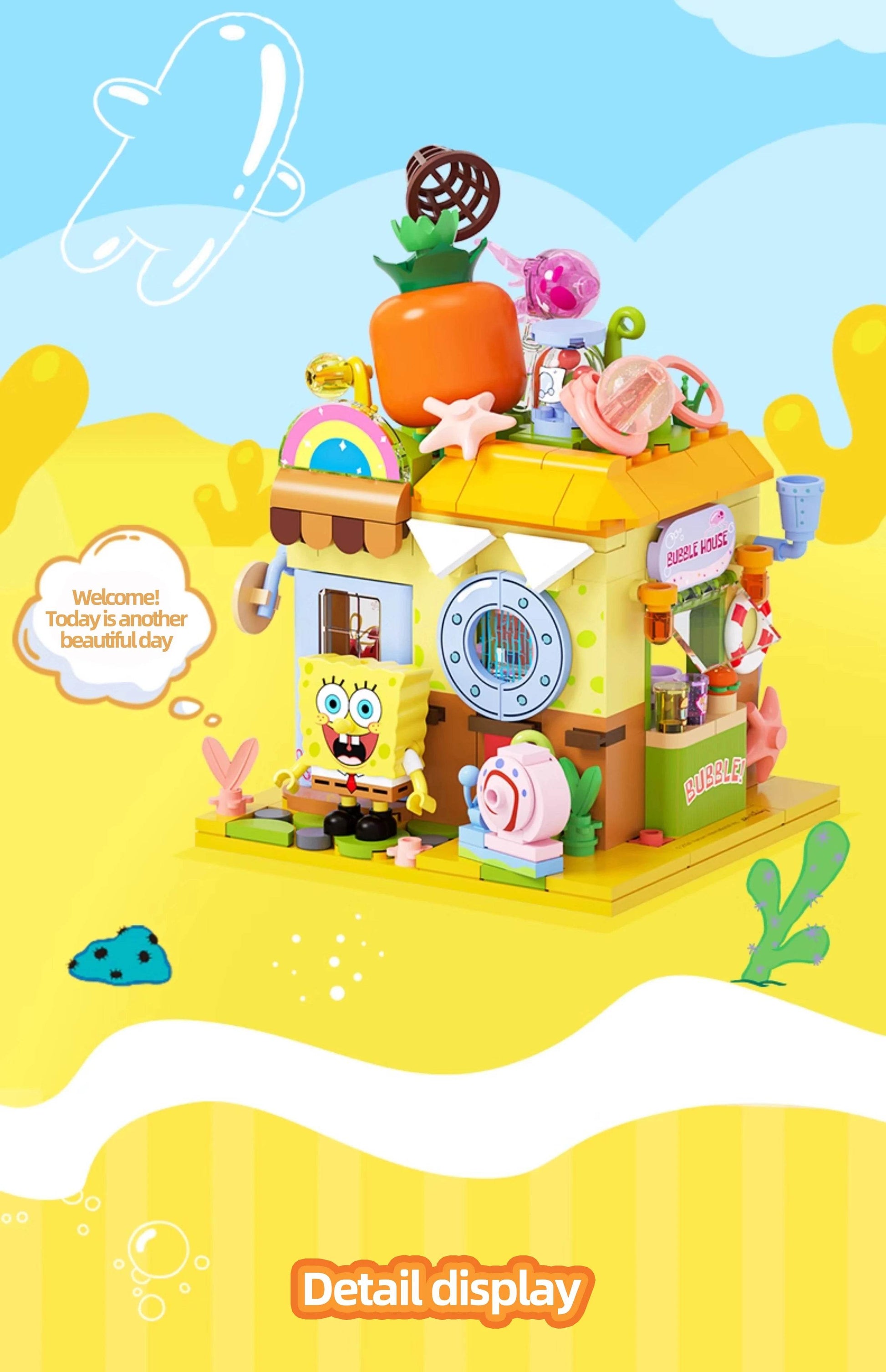 SpongeBob SquarePants Building Blocks Cartoon Street View Store - ToylandEU