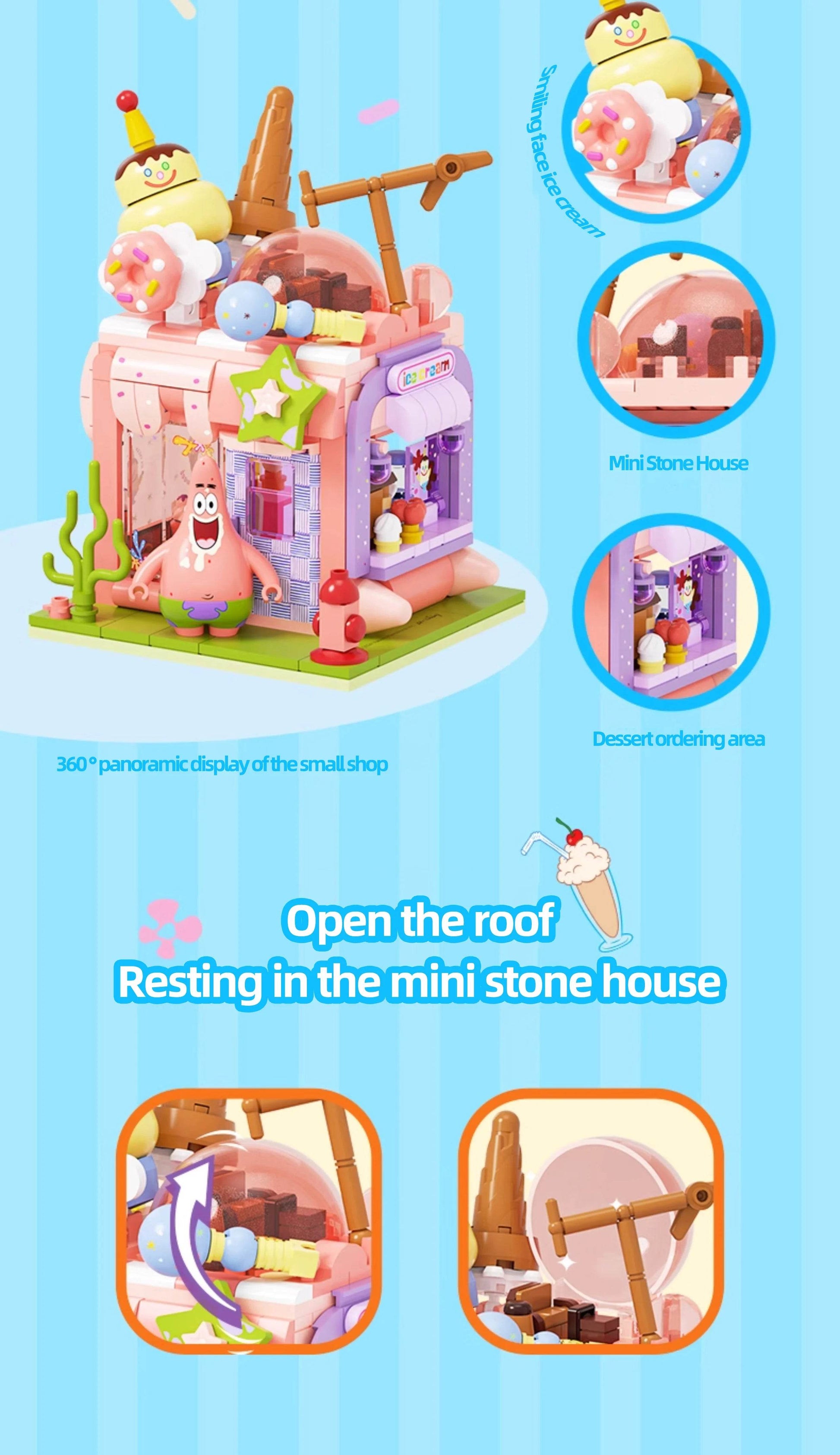 SpongeBob SquarePants Building Blocks Cartoon Street View Store - ToylandEU