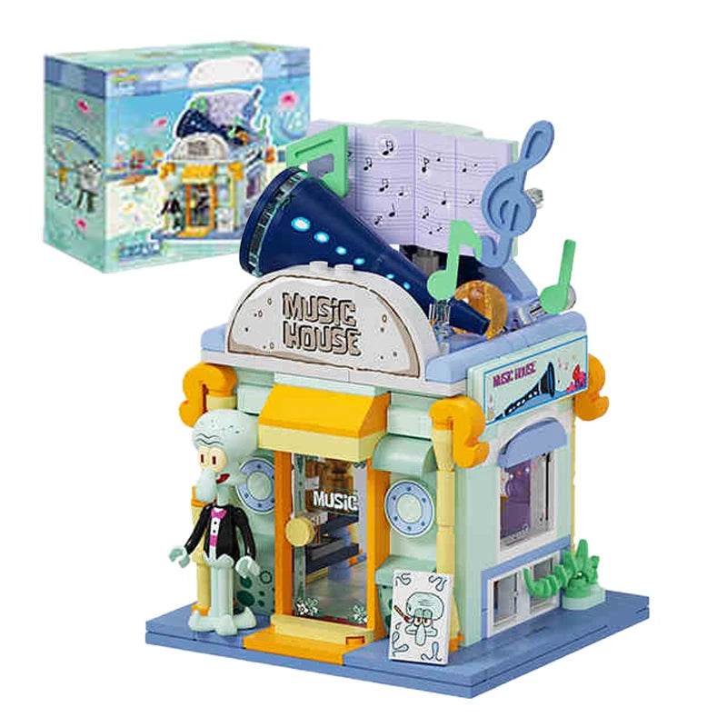 SpongeBob SquarePants Building Blocks Cartoon Street View Store - ToylandEU
