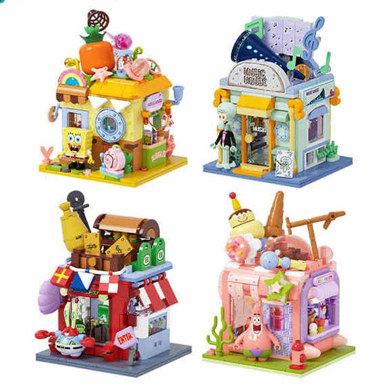 SpongeBob SquarePants Building Blocks Cartoon Street View Store - ToylandEU