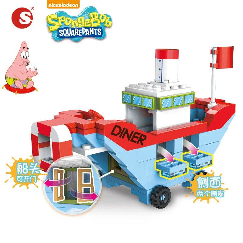 SpongeBob SquarePants Patrick Star Squidward Tentacles Building Block Action Figure Toys Gift - ToylandEU