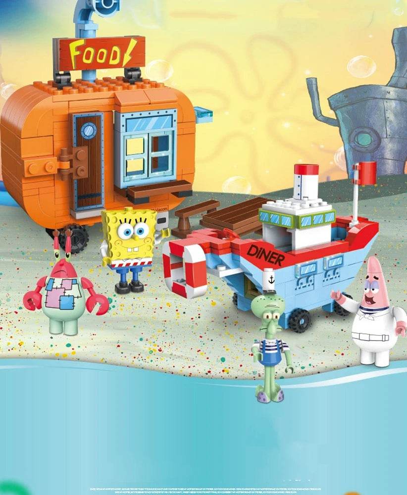 SpongeBob SquarePants Patrick Star Squidward Tentacles Building Block Action Figure Toys Gift - ToylandEU